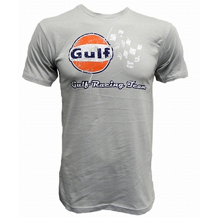 Gulf Racing Team Vintage Men's T-Shirt Grey